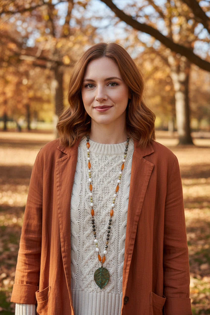 Autumn Forest Long Necklace