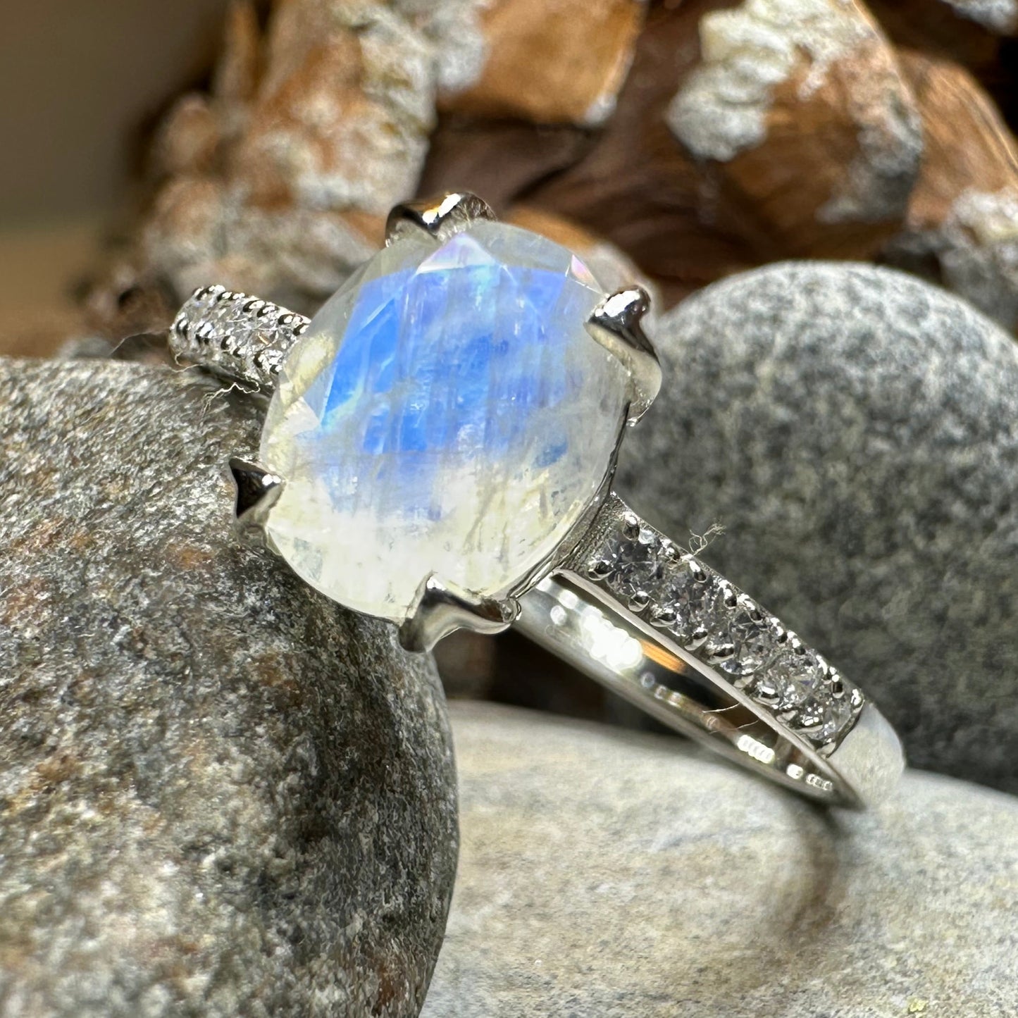 Emiliana Moonstone Promise Ring — view 11