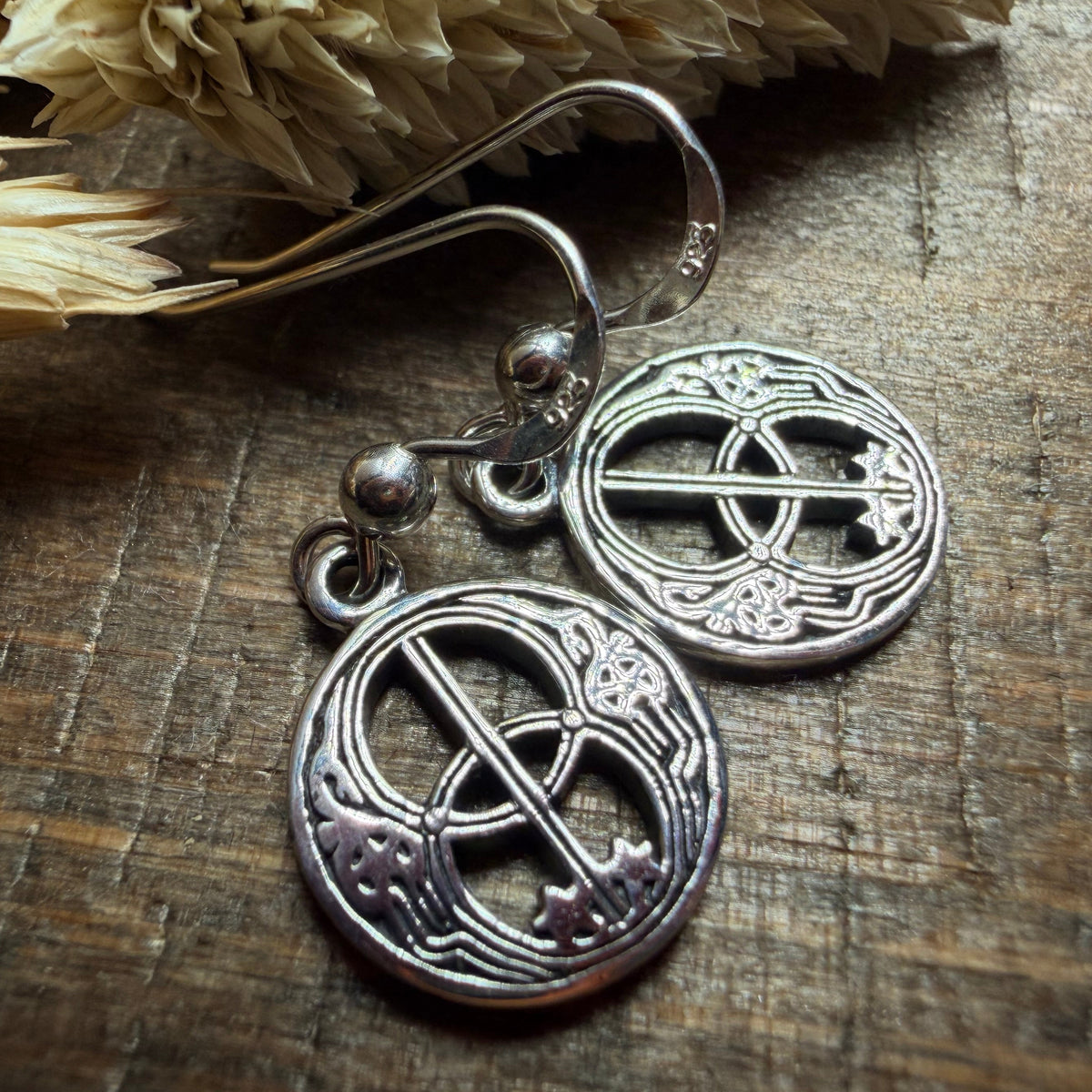 Glastonbury Chalice Well Earrings in Sterling Silver