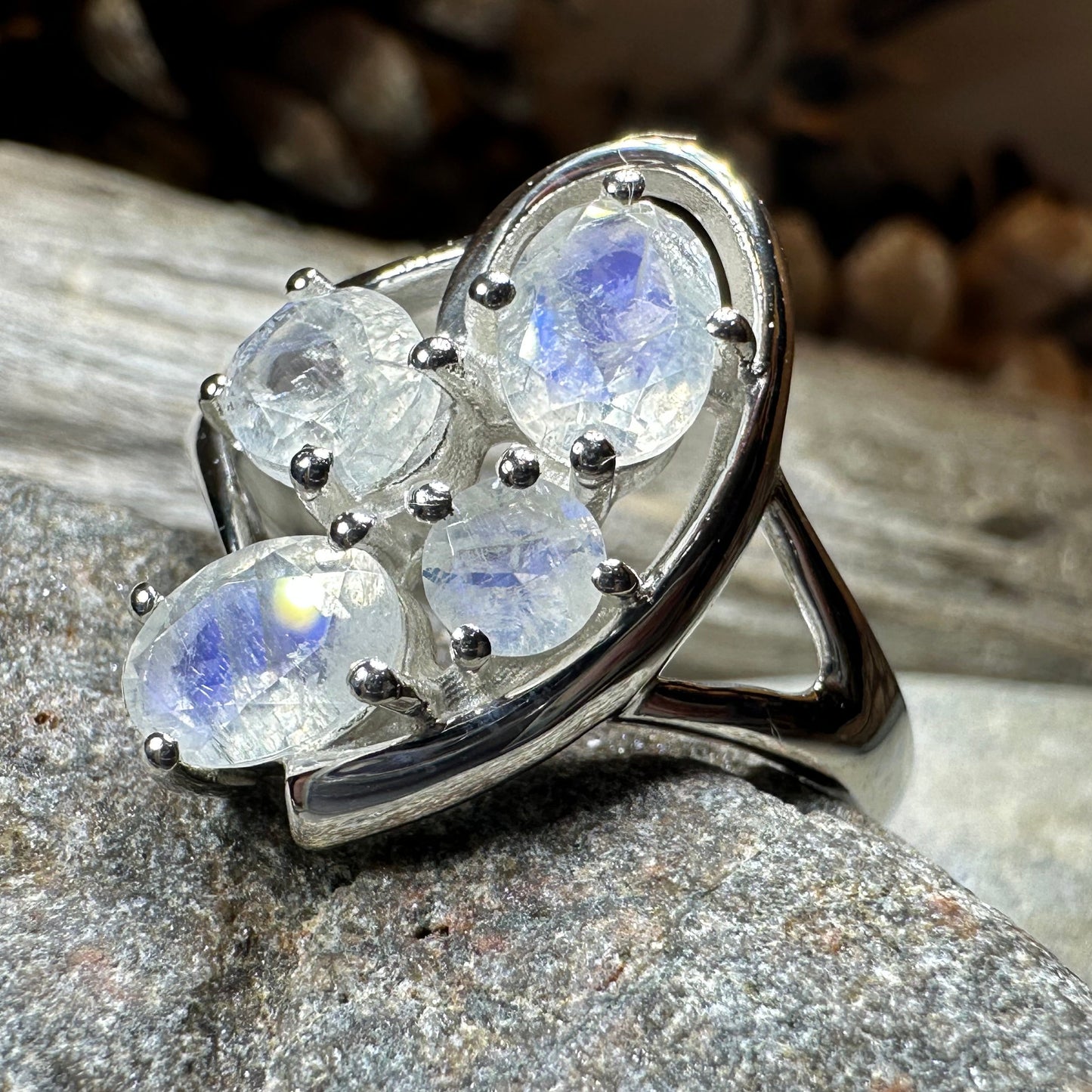 Talia Moonstone Ring — view 6