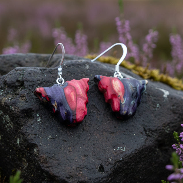 Heathergems Scottish Highland Cow Dangle Earrings - Handmade in Scotland