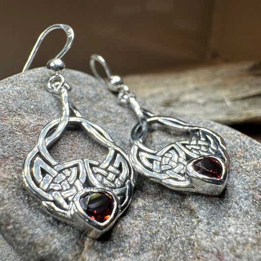 Heart Celtic Knot Earrings — view 9