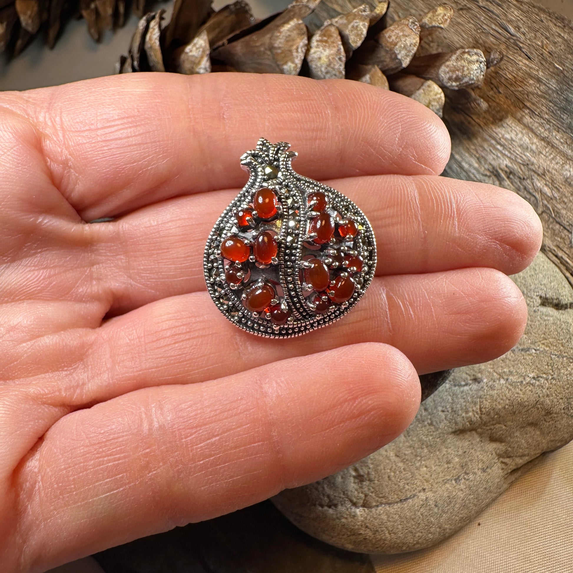 Ripe Pomegranate Brooch — view 7