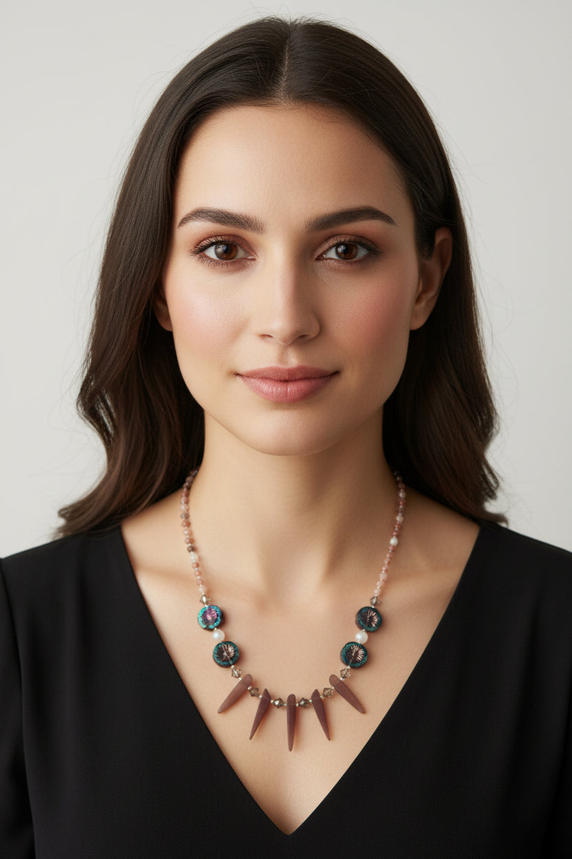 Highland Sunrise Crystal Necklace — view 3