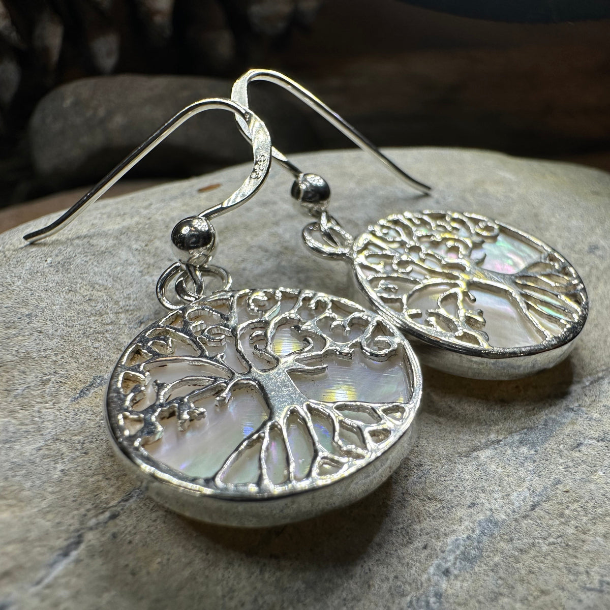 Veronica Tree of Life Earrings — view 2