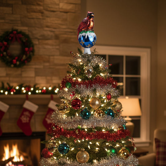 Cardinal Tree Top Ornament — view 3