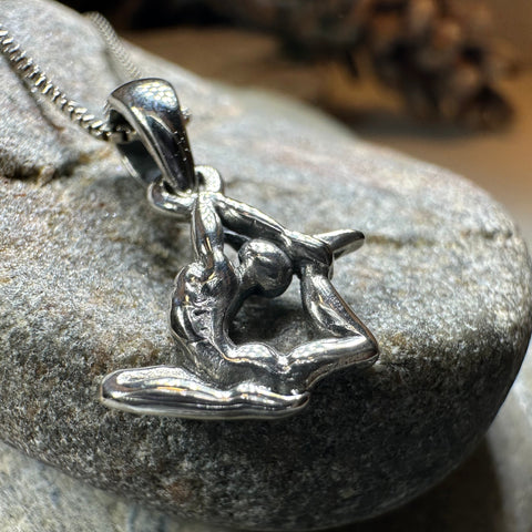 Load image into Gallery viewer, Mermaid Yoga Pose Necklace
