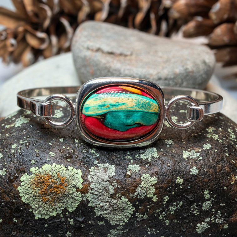Square Scotland Heathergems Bracelet - Handmade in Scotland