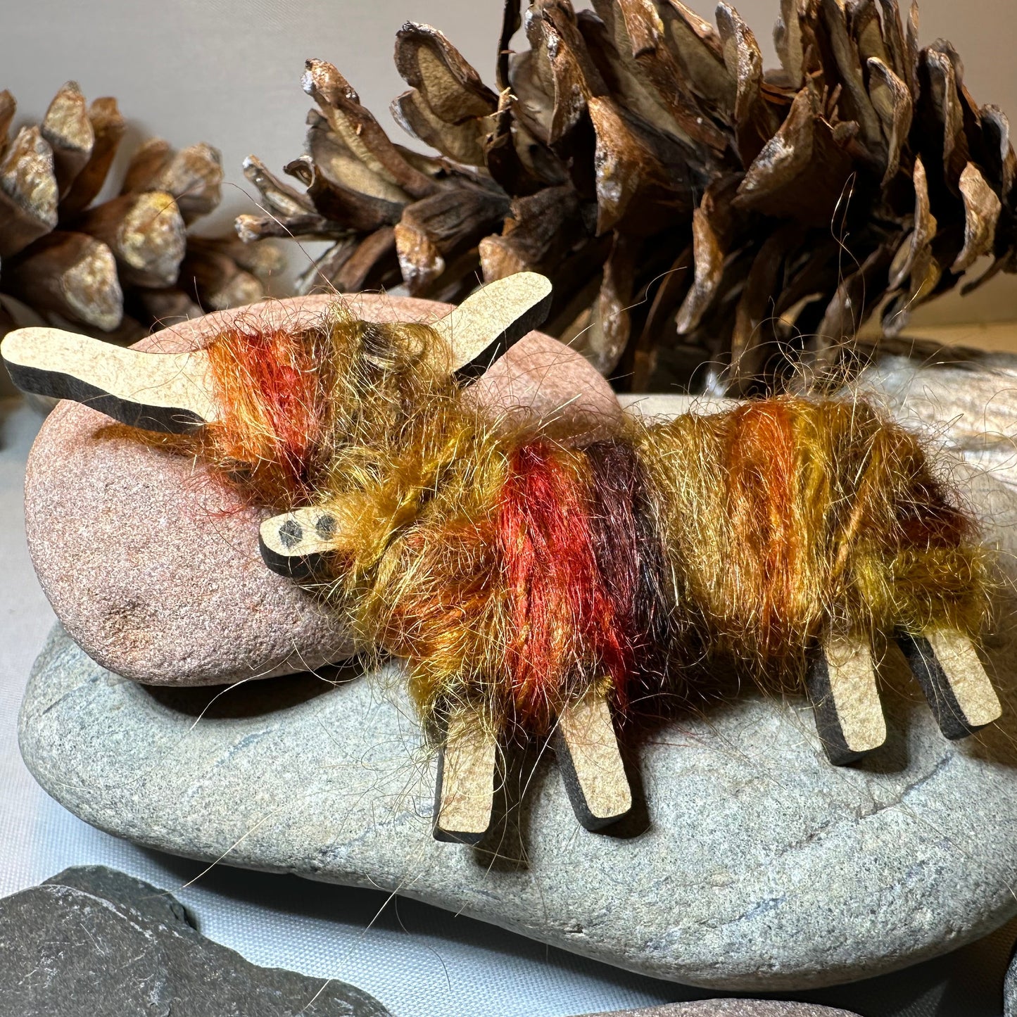 Scottish Highland Cow Scatter Pin - Handmade in Scotland