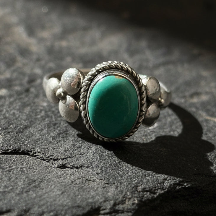 Airdrie Flower Ring in Sterling Silver