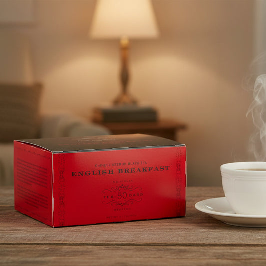 English Breakfast Box of 50 Wrapped Teabags by Harney & Sons