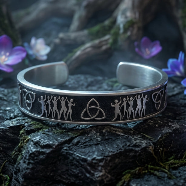 Celtic Sisters Trinity Knot Bracelet - Handmade in the U.S.A.
