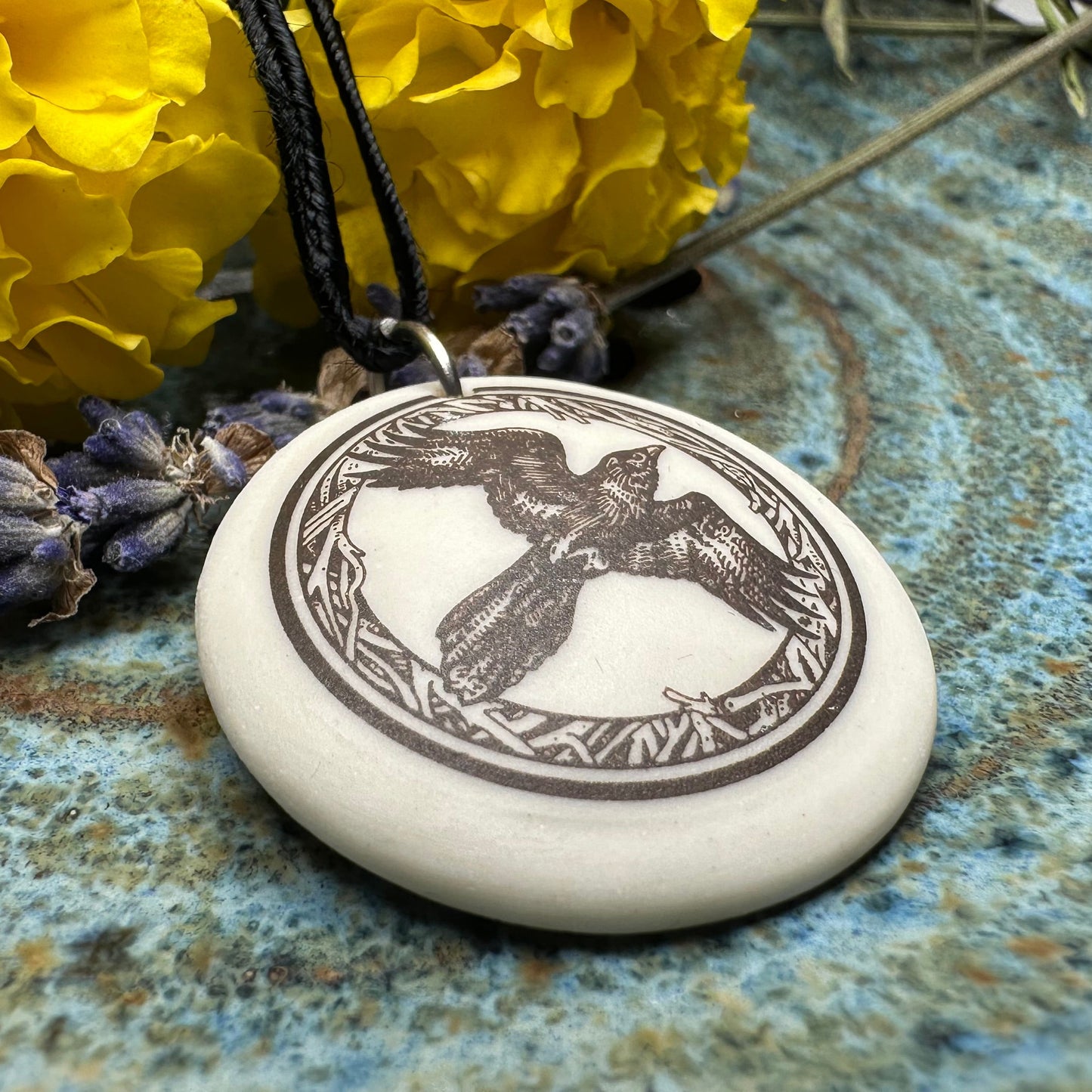 Artisan Raven Necklace - Handmade in the U.S.A.
