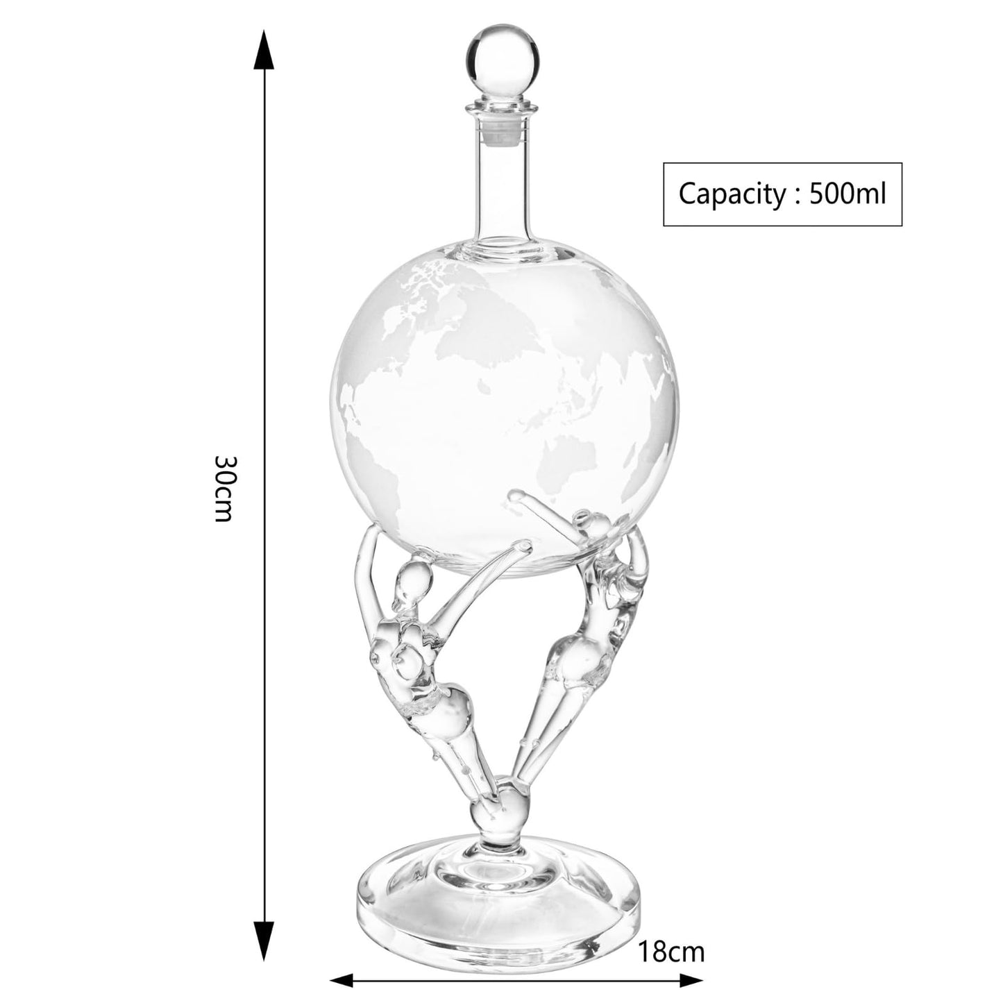 Lovers Crystal Decanter For Wine or Whiskey