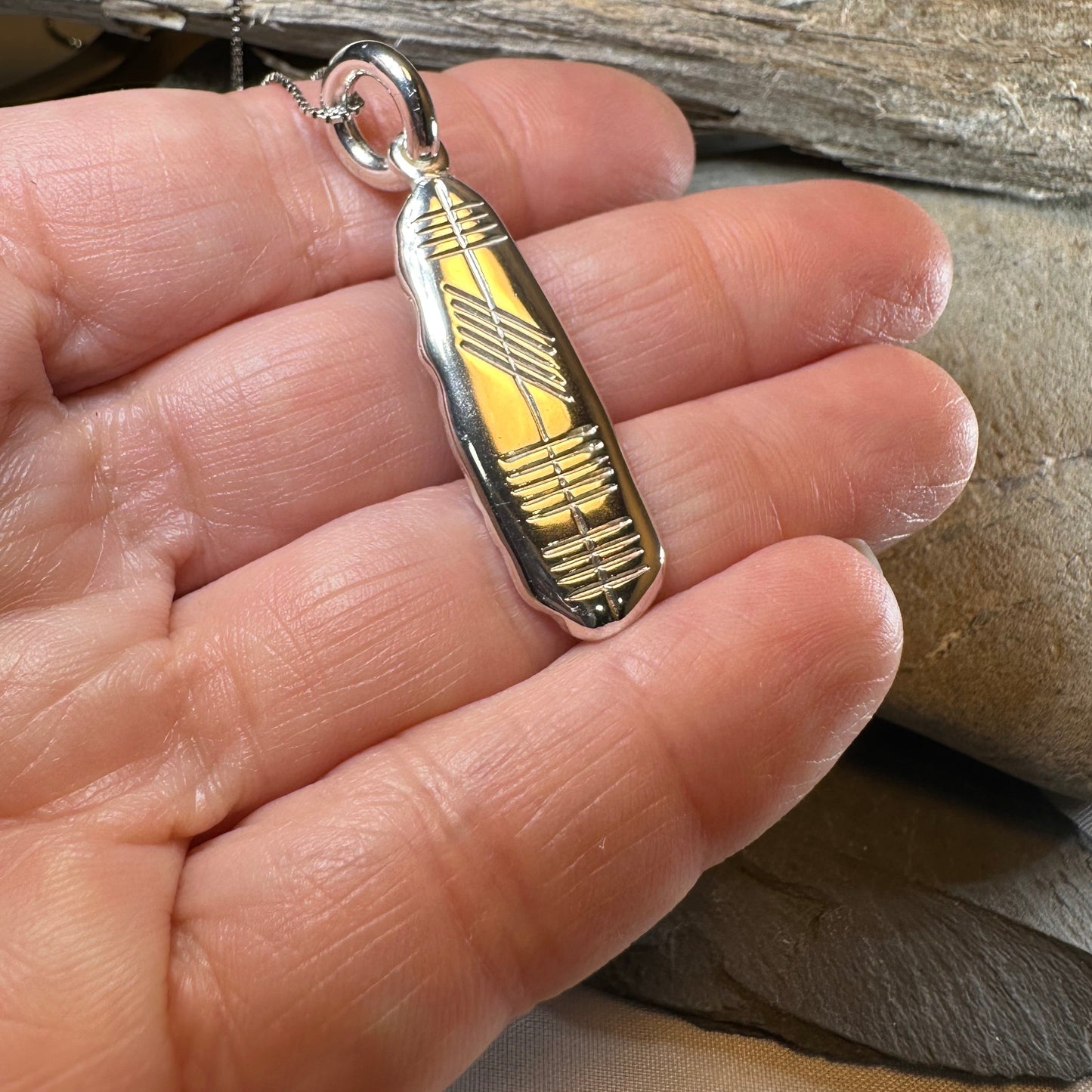 Gaelic Ireland Ogham Necklace - Made in Ireland