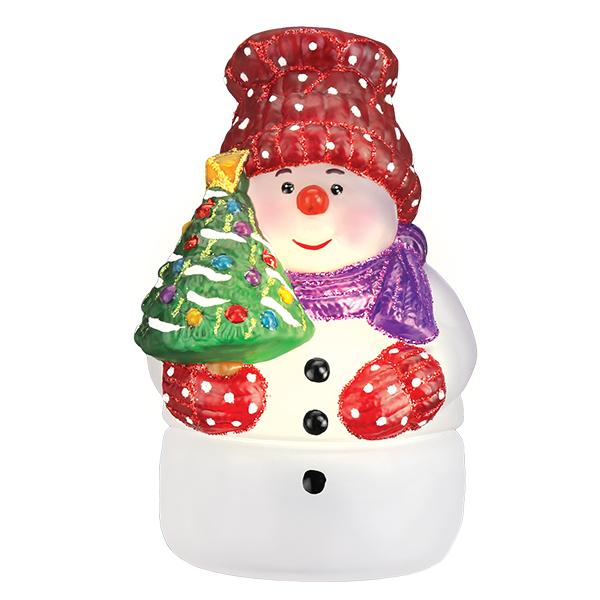 Christmas Snowman Candle Light
