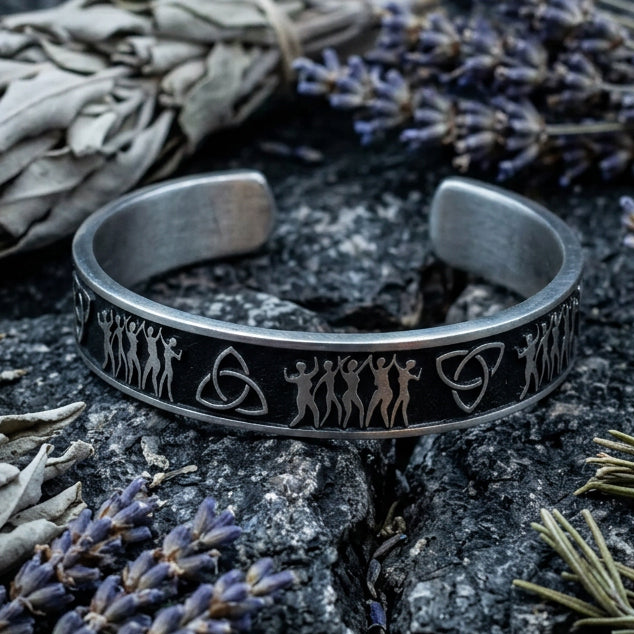 Celtic Sisters Trinity Knot Bracelet - Handmade in the U.S.A.