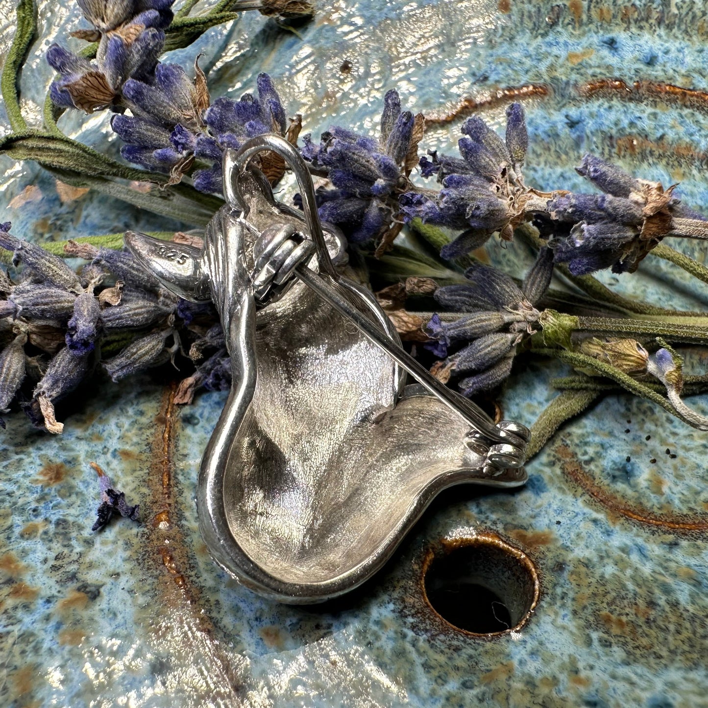 Reynard Marcasite Fox Necklace in Sterling Silver