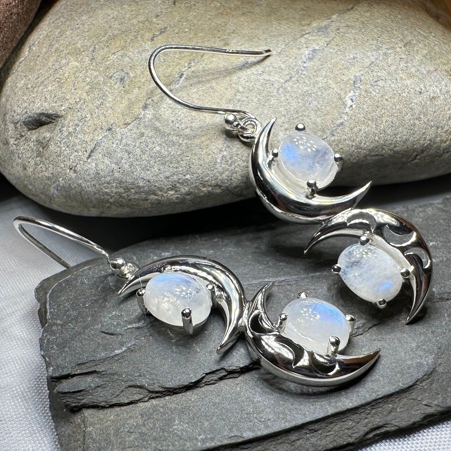Mystic Dream Moonstone Earrings — view 6