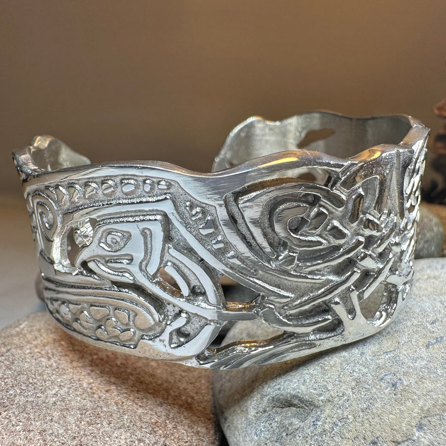 Book of Kells Celtic Knot Cuff Bracelet - Handmade in Scotland