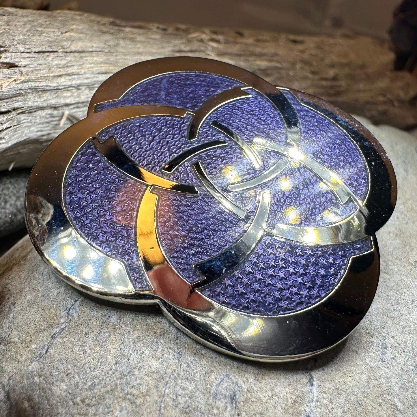 Enamel Dara Celtic Brooch — view 6