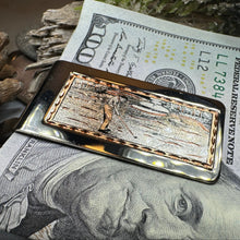 Load image into Gallery viewer, Golfer Copper Money Clip
