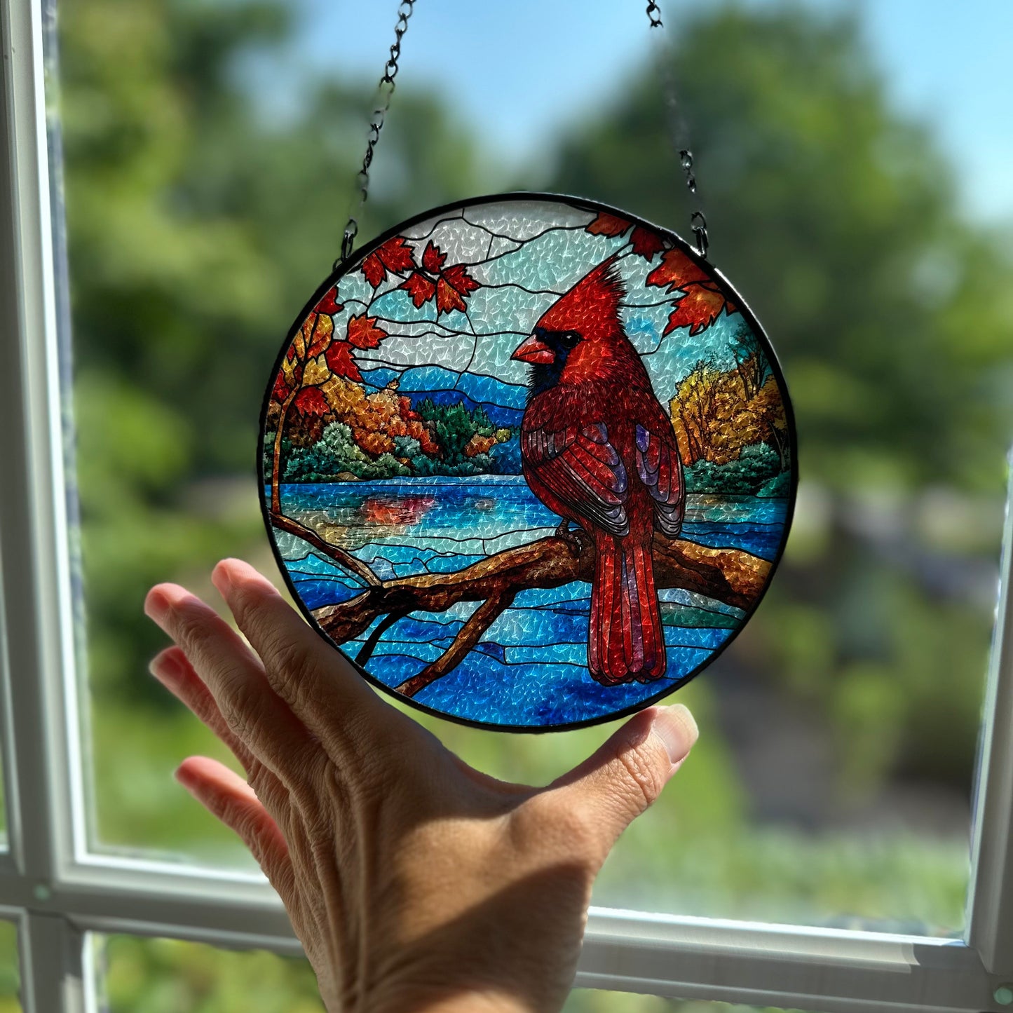 Lakeside Cardinal Suncatcher