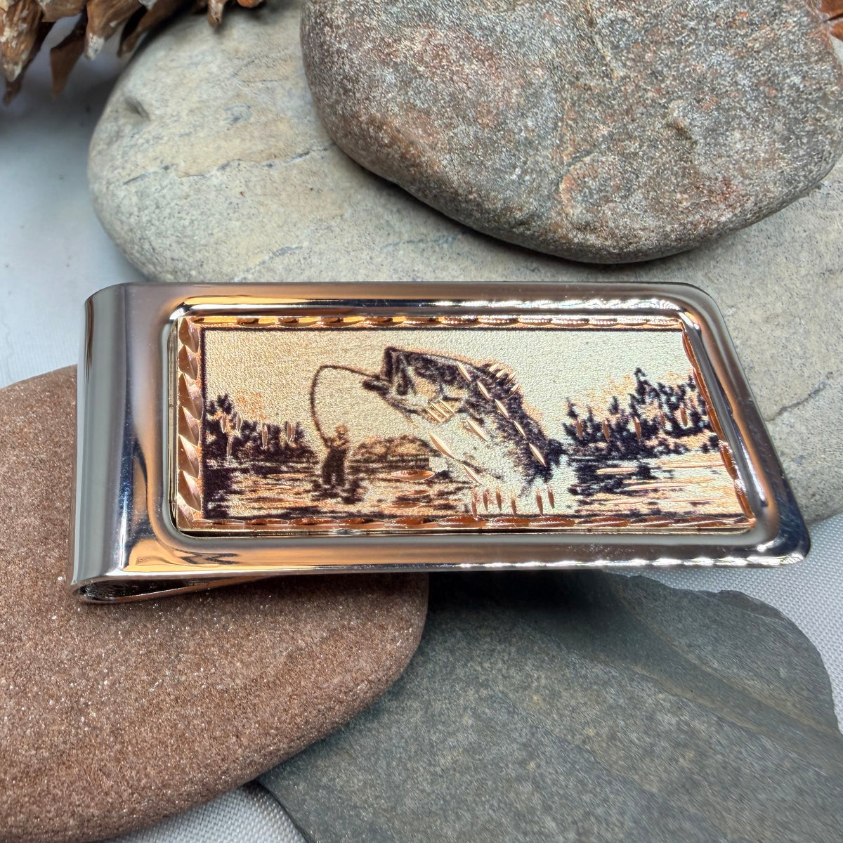 Great Catch Fishing Copper Money Clip - Handmade in the U.S.A.