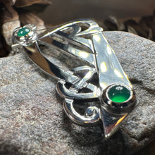 Load image into Gallery viewer, Artisan Large Irish Harp Necklace
