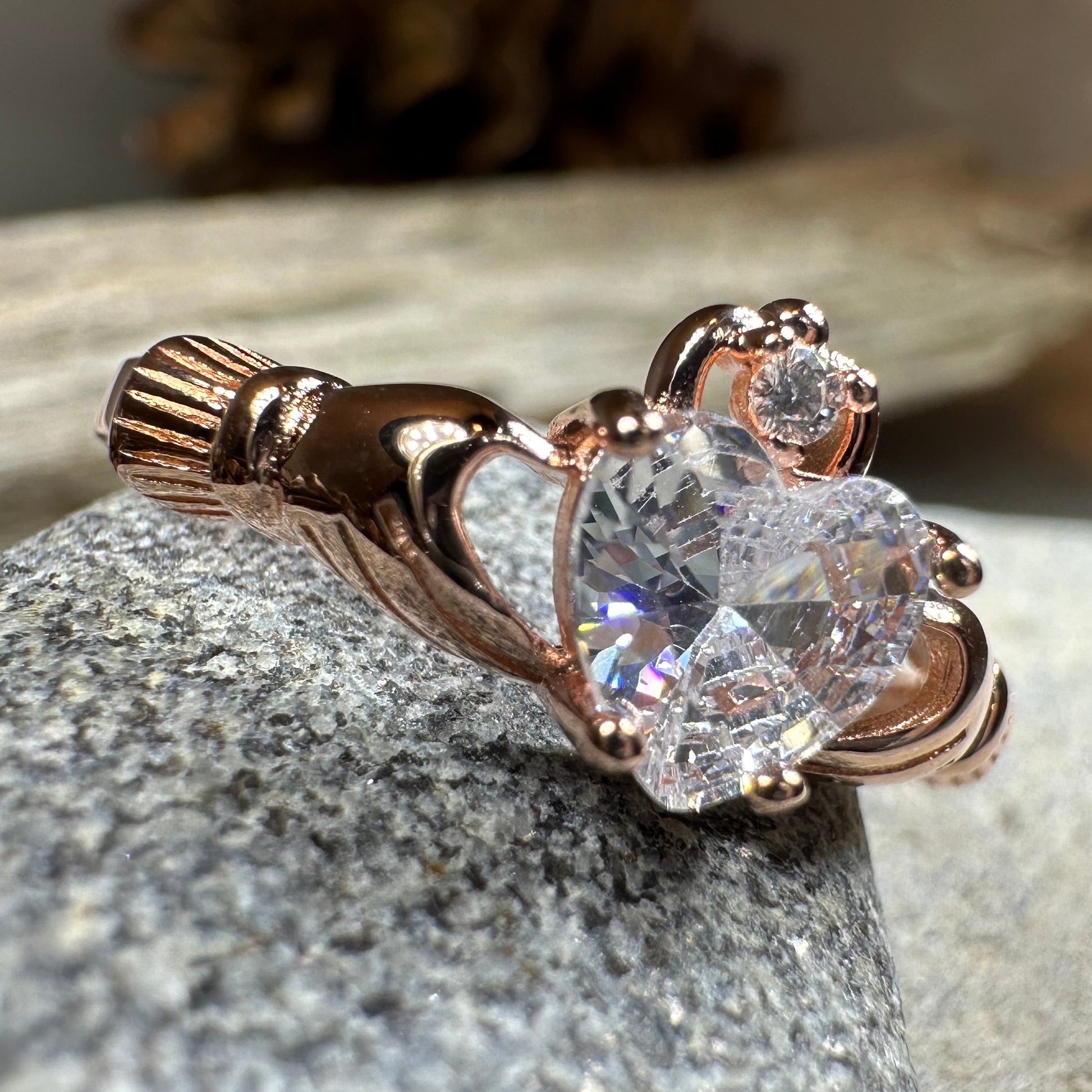 Emyvale Claddagh Ring in sterling silver