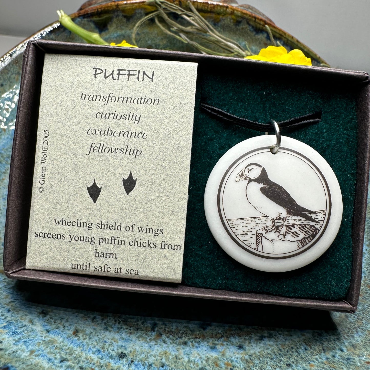 Artisan Puffin Necklace - Handmade in U.S.A.
