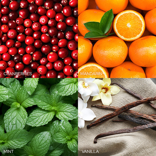 Frosted Cranberry Mandarin Soy Wax Candle