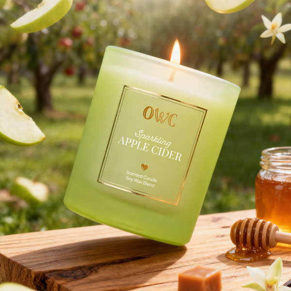 Sparkling Apple Cider Soy Wax Candle - Made in the U.S.A.