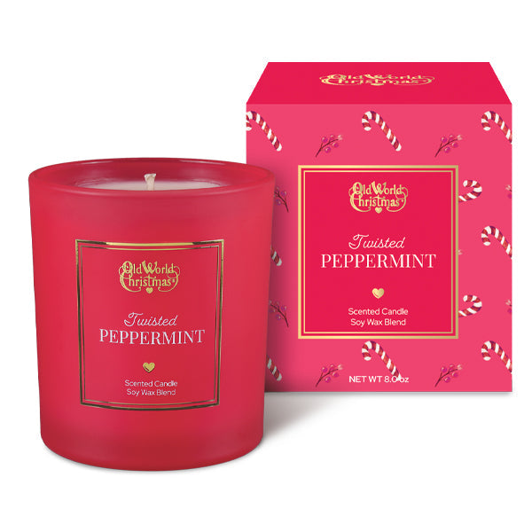 Twisted Peppermint Soy Wax Candle - Made in the U.S.A.