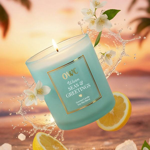 Warm Seas & Greetings Soy Wax Candle - Made in the U.S.A.