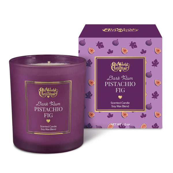 Dark Rum Pistachio Fig Soy Wax Candle - Made in the U.S.A.