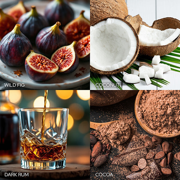 Dark Rum Pistachio Fig Soy Wax Candle - Made in the U.S.A.