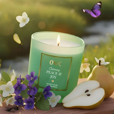 Load image into Gallery viewer, Calming Peace &amp; Joy Soy Wax Candle
