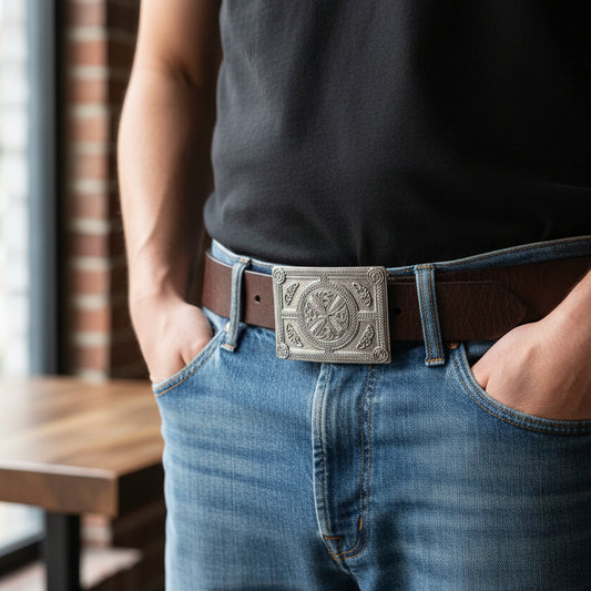 Laird Celtic Kilt Belt Buckle - Handmade in Scotland