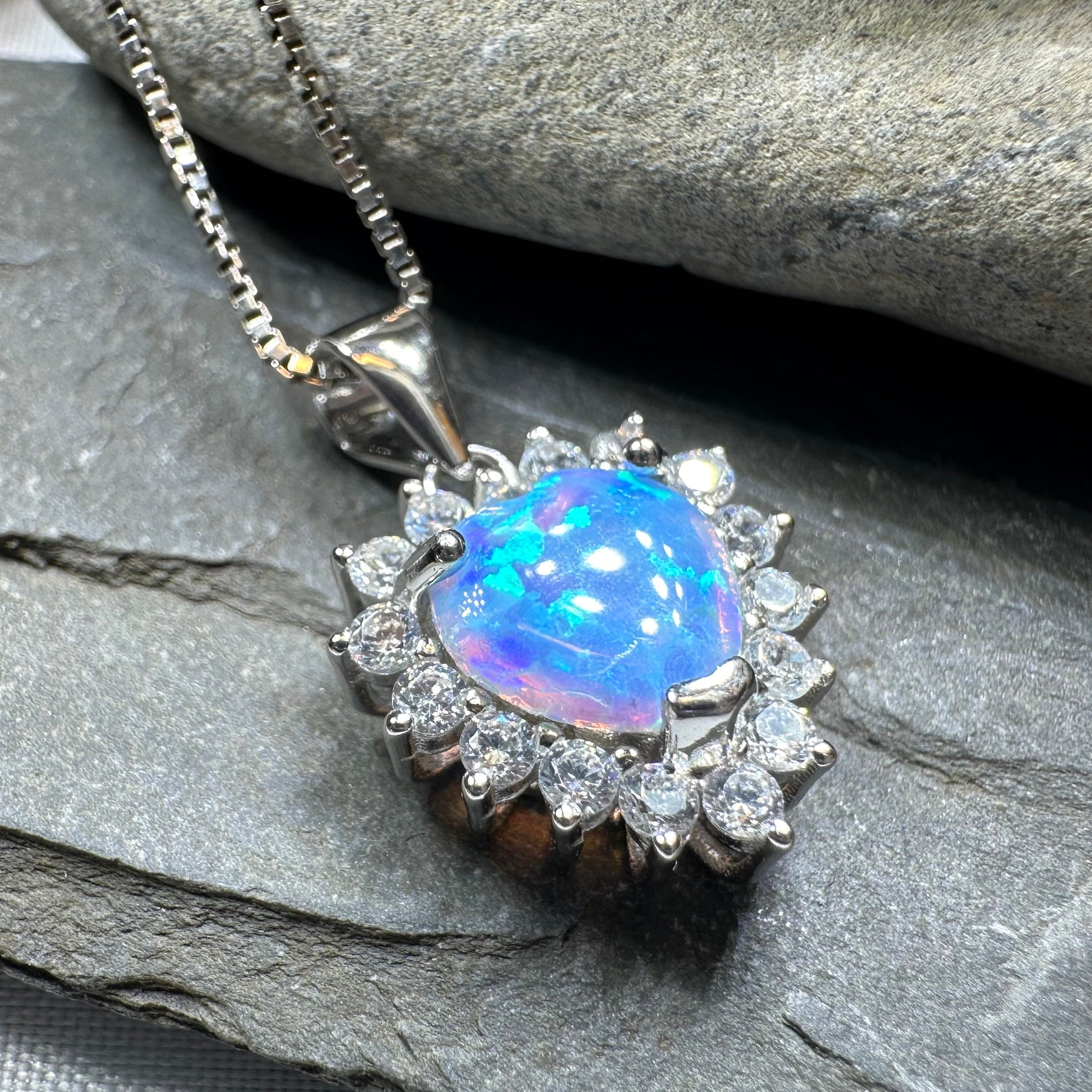 Pure at Heart Opal Necklace - Sterling Silver – Celtic Crystal