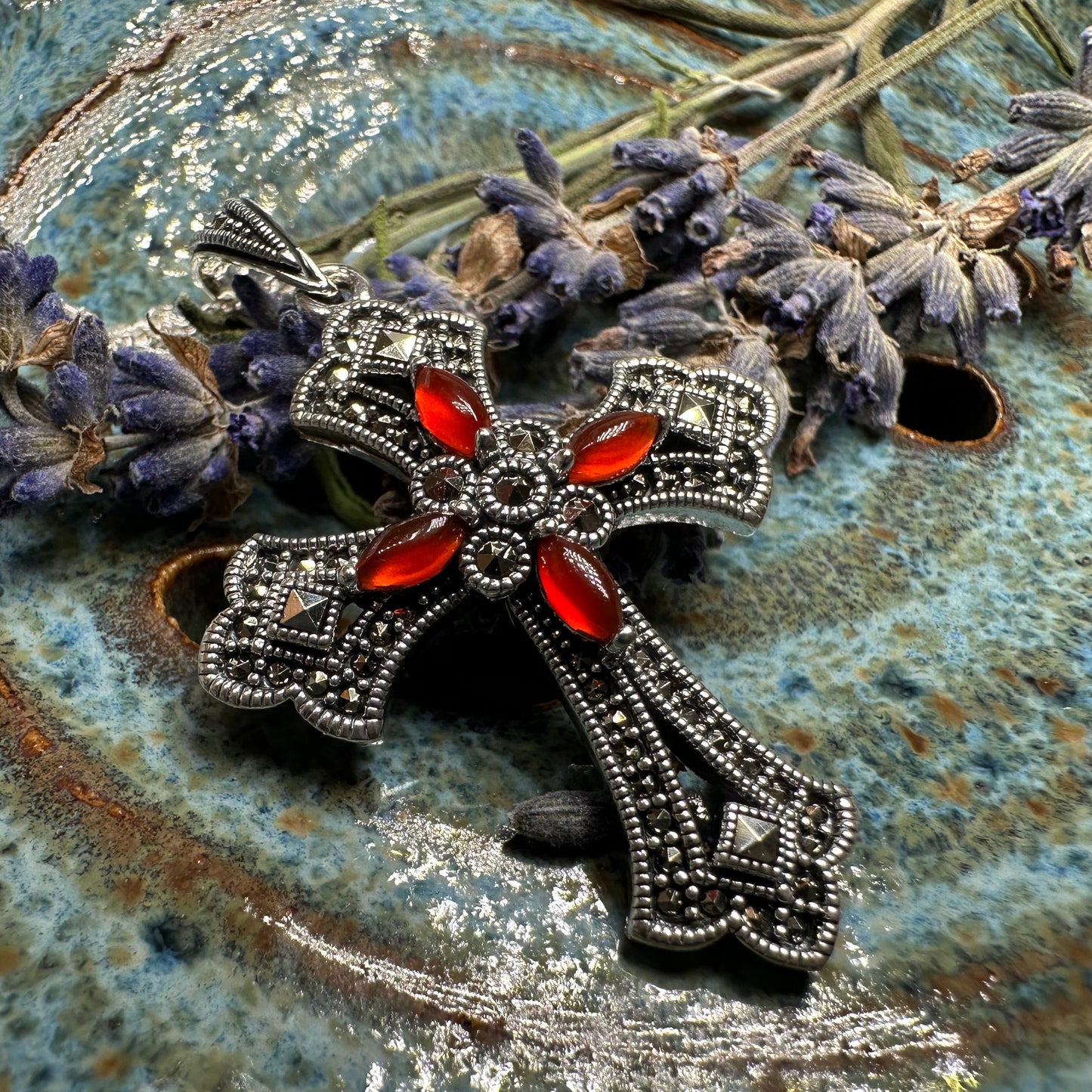 Fidelity Large Celtic Cross Necklace in Sterling Silver