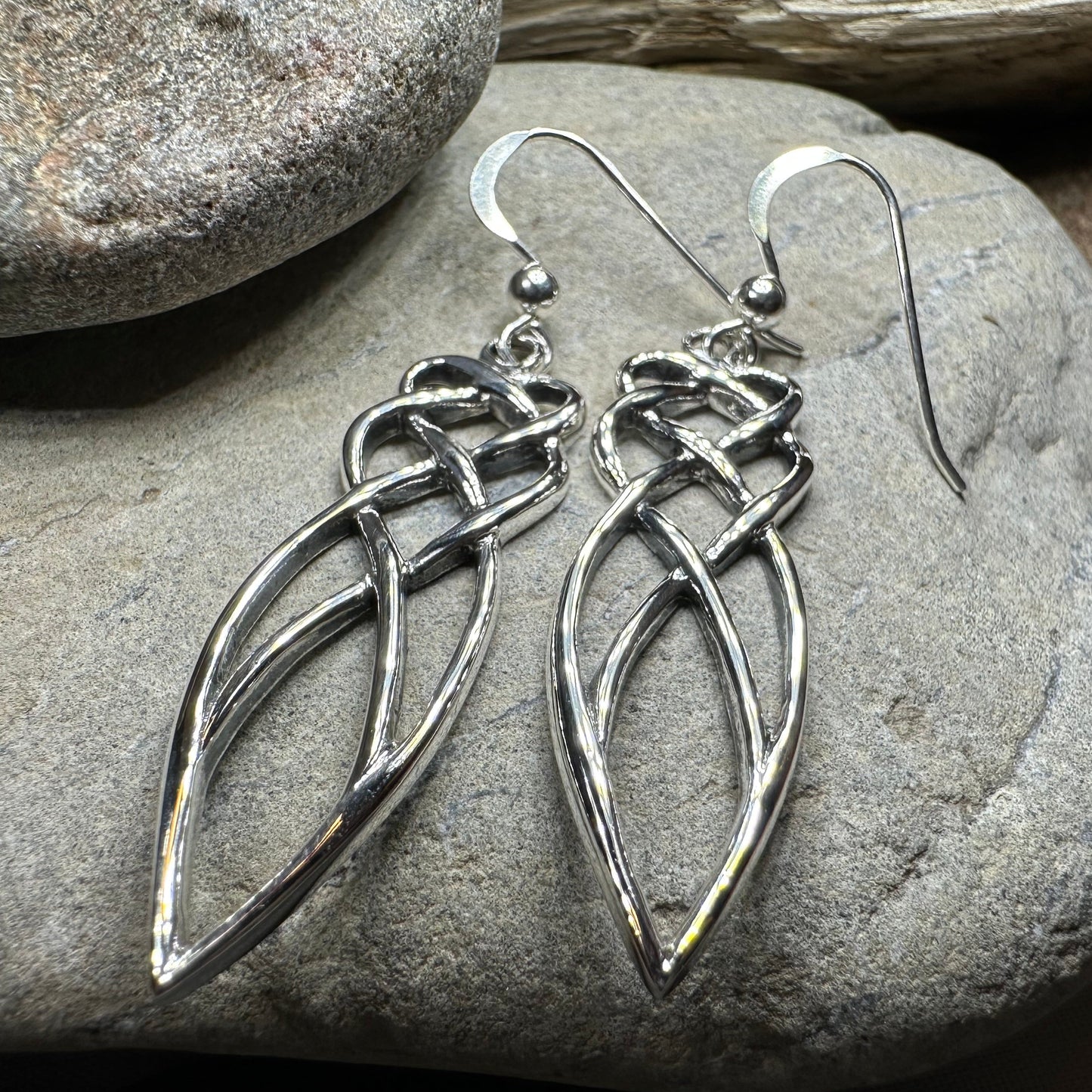 Ella Celtic Knot Earrings in Sterling Silver