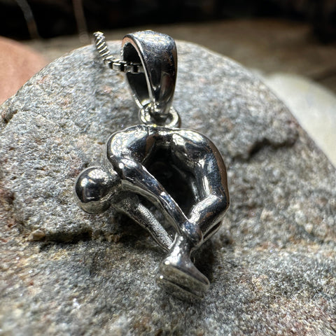 Load image into Gallery viewer, Yoga Pose Om Necklace
