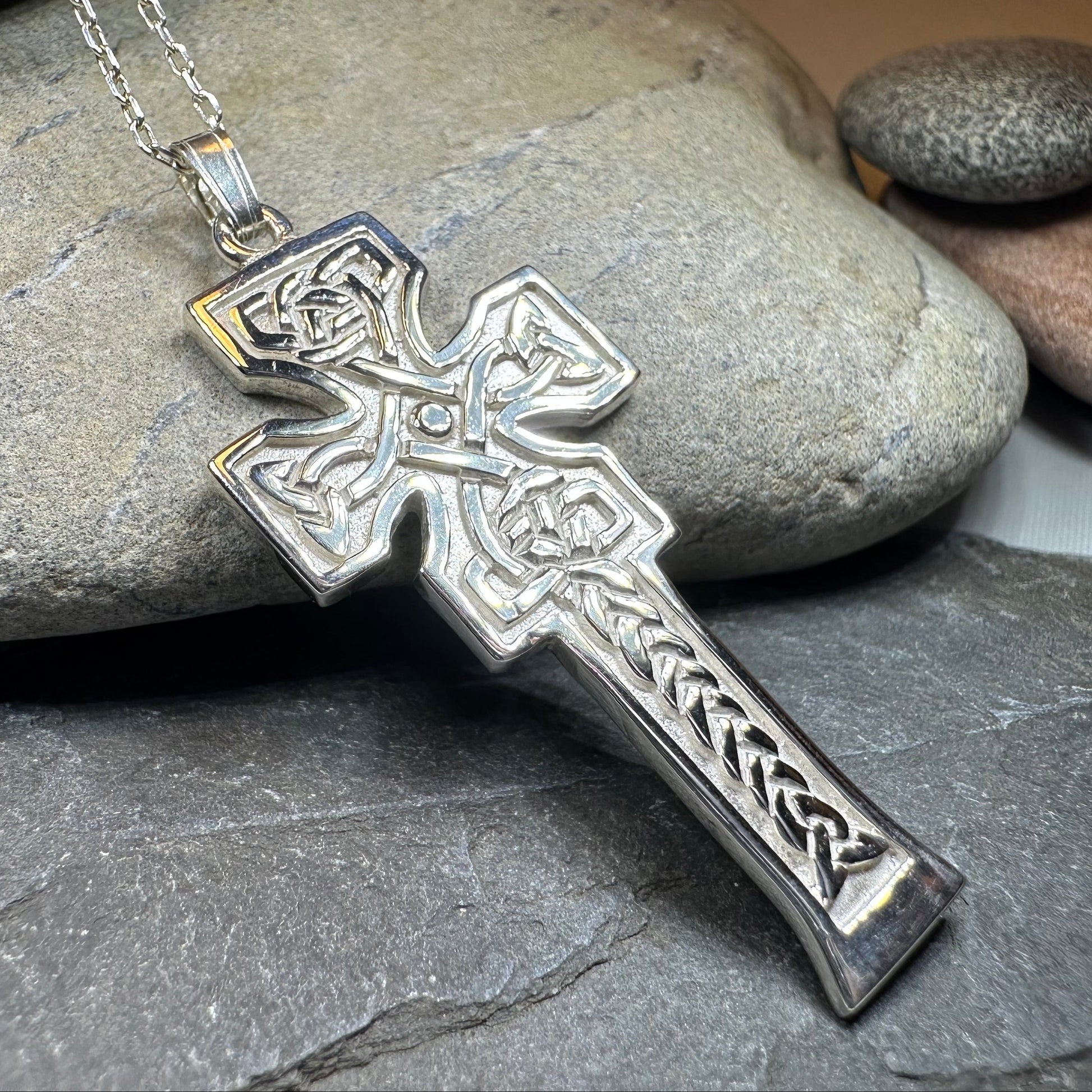 Mura Scottish Celtic Cross Necklace - Handmade in Scotland — view 7