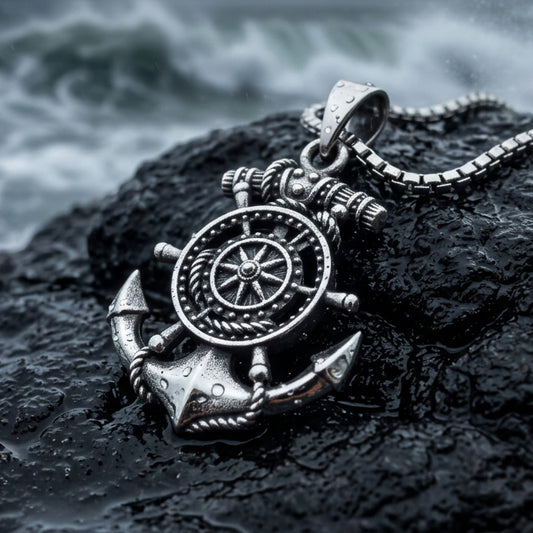 Hold Fast Anchor Necklace in Sterling Silver