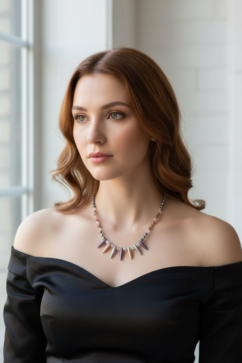 Highland Sunrise Crystal Necklace — view 6