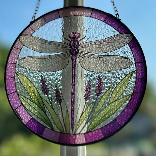 Lavender Dragonfly Suncatcher
