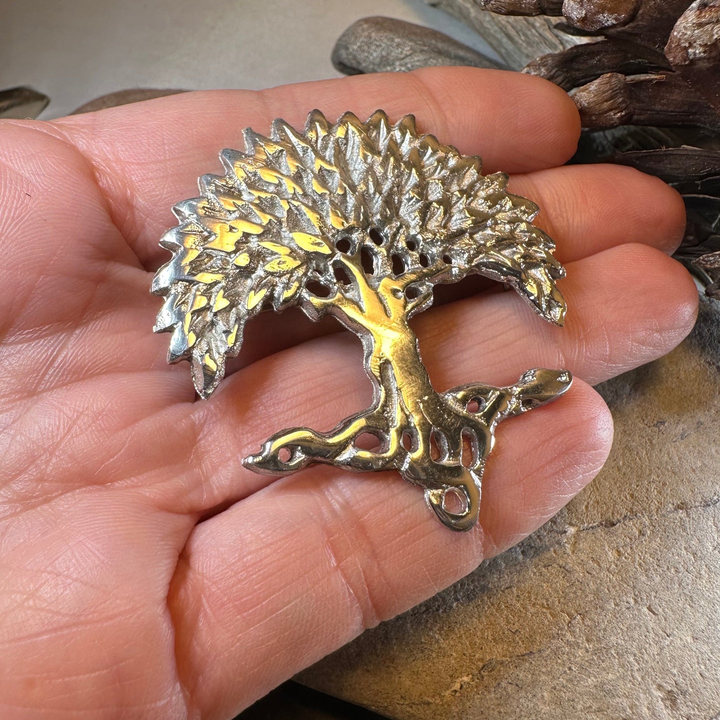 Scottish Tree of Life Brooch - Handmade in Scotland — view 4