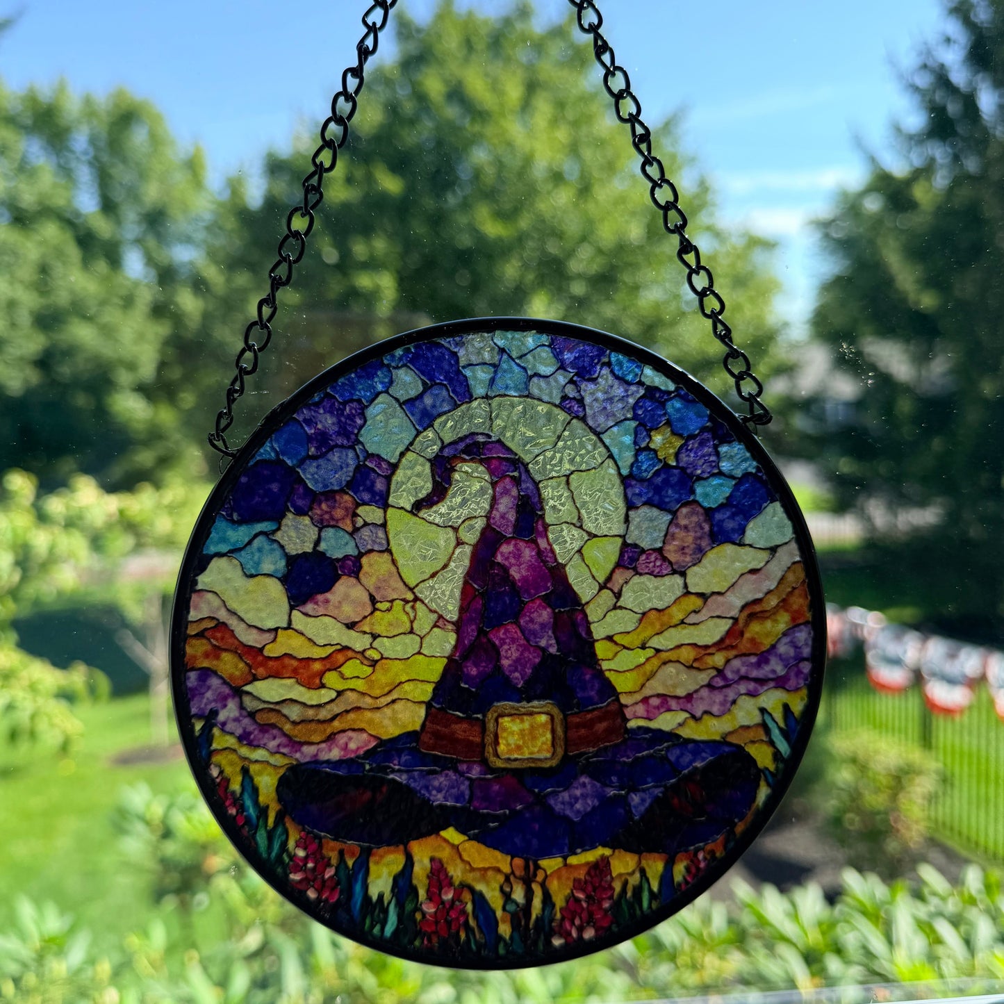 Purple Witch’s Hat Suncatcher