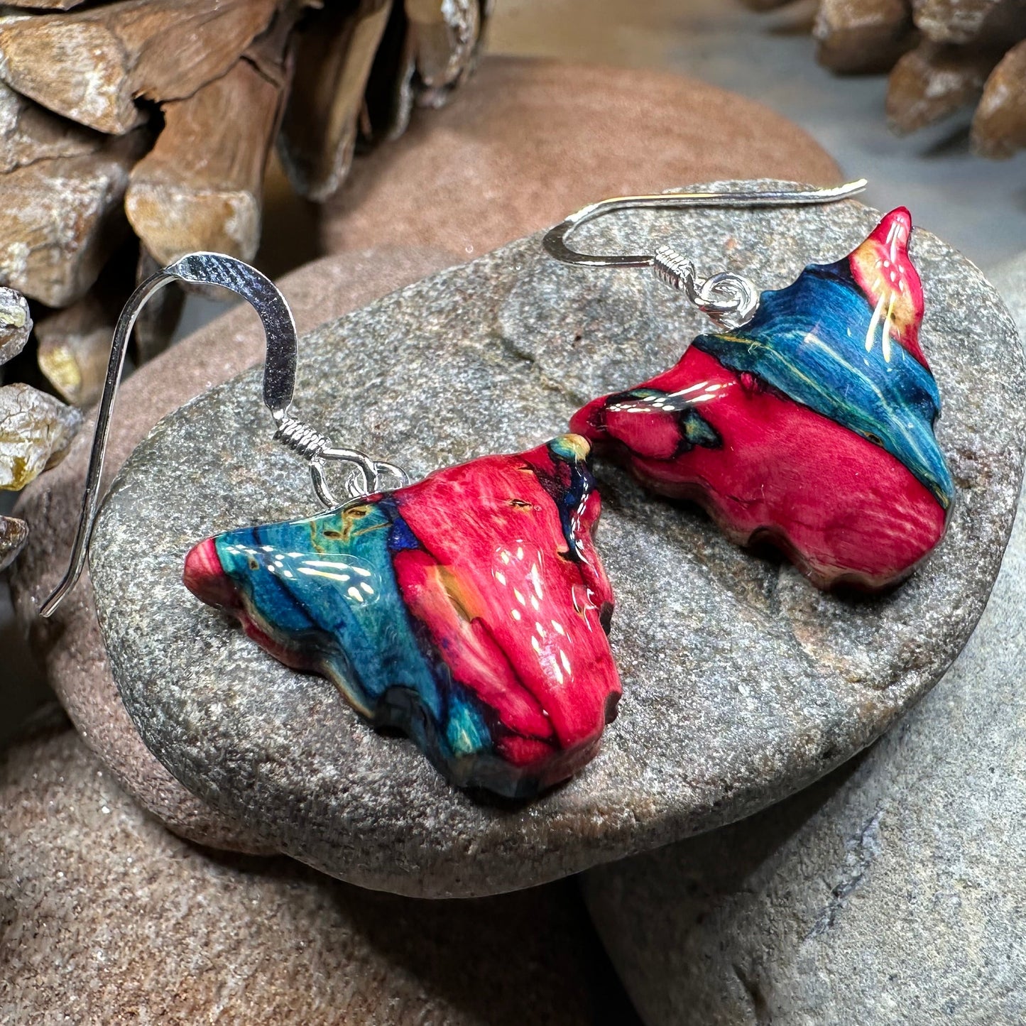 Heathergems Scottish Highland Cow Dangle Earrings - Handmade in Scotland